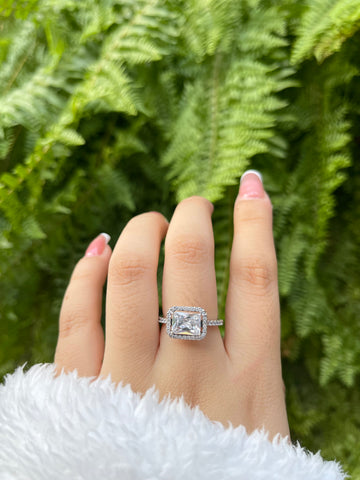 Anillo Cuadrado Diamante