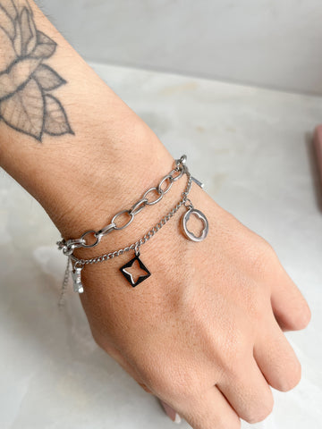 Pulsera Silver Doble