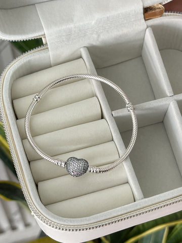 Brazalete de Corazon con Brillantes