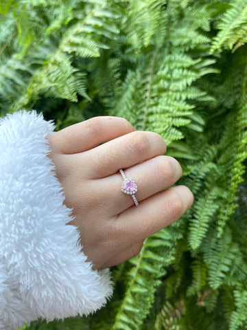 Anillo Corazón Rosa