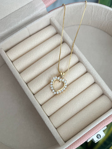 Collar Corazón Brillante