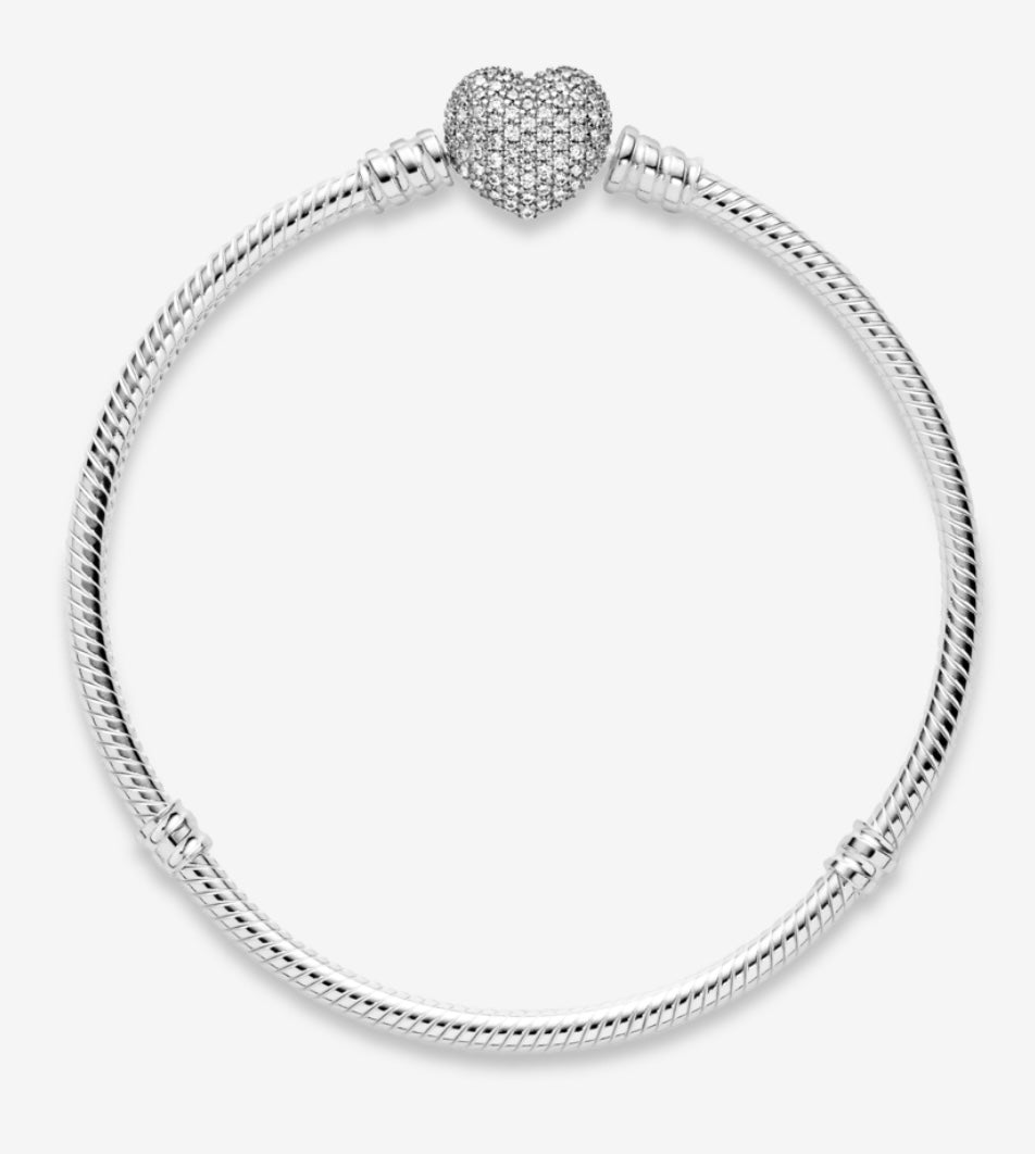Brazalete de Corazon con Brillantes