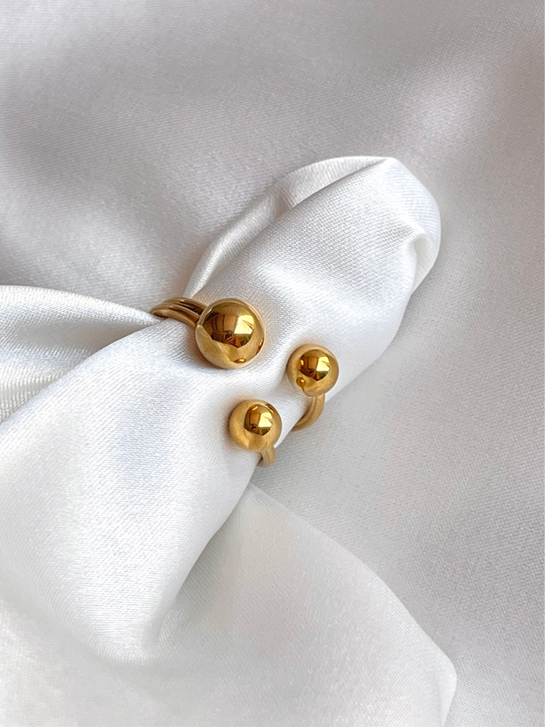 Anillo Triple Esferas