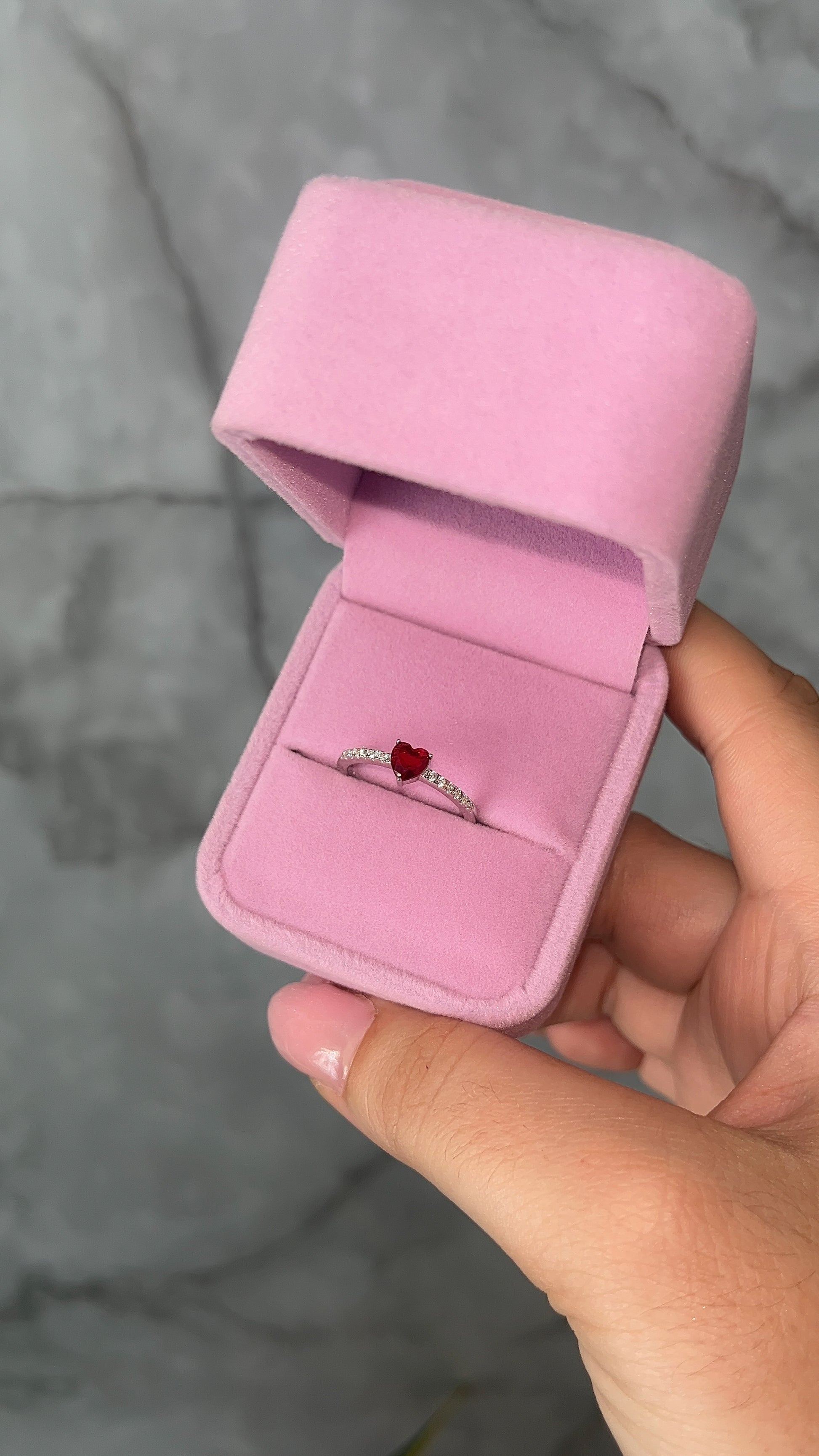 Anillo Corazón Rojo Pandora