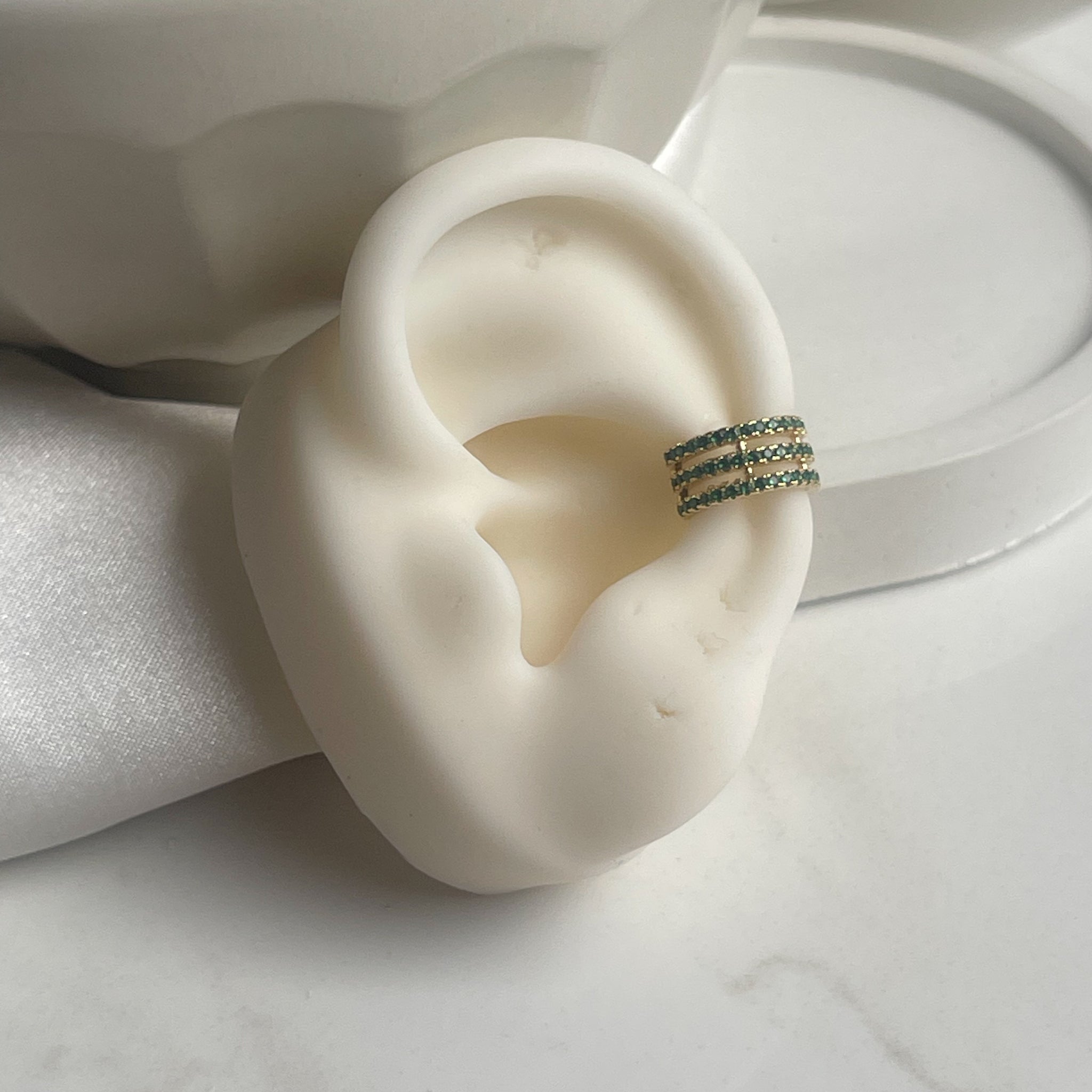 Earcuff Verde Brillante