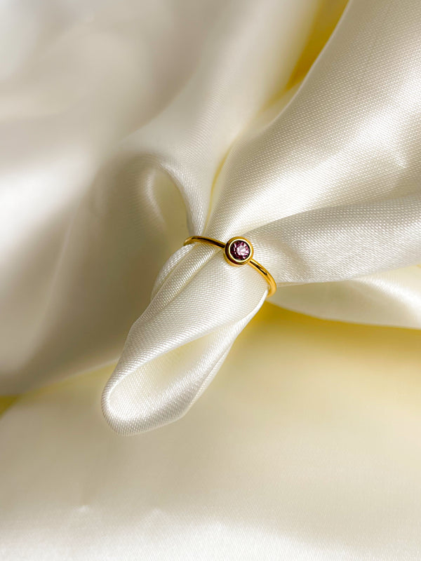 Anillo Piedrita Morada