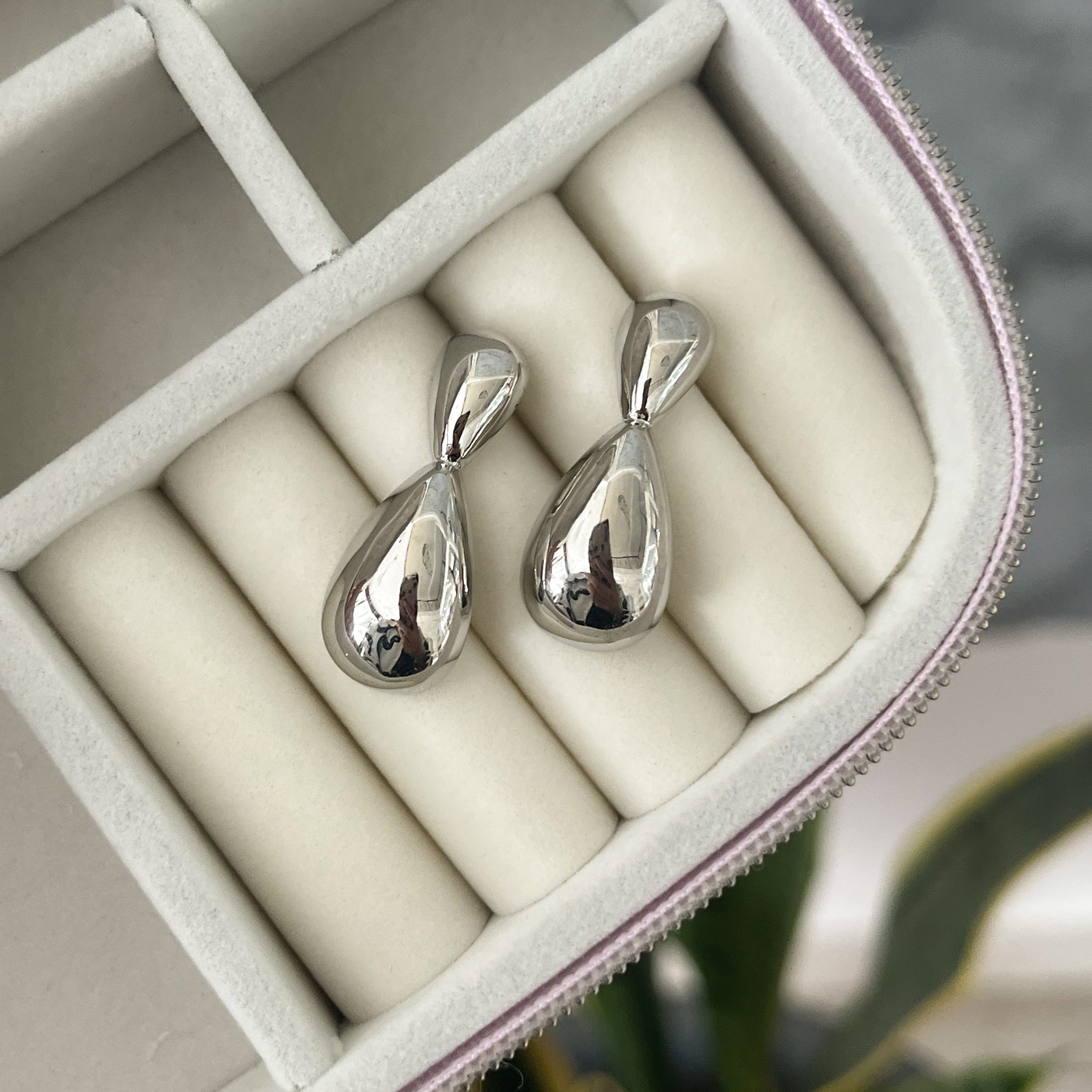 Aretes Gotas Colgantes