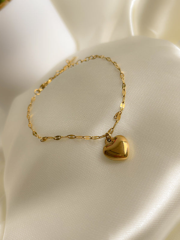 Pulsera corazón liso