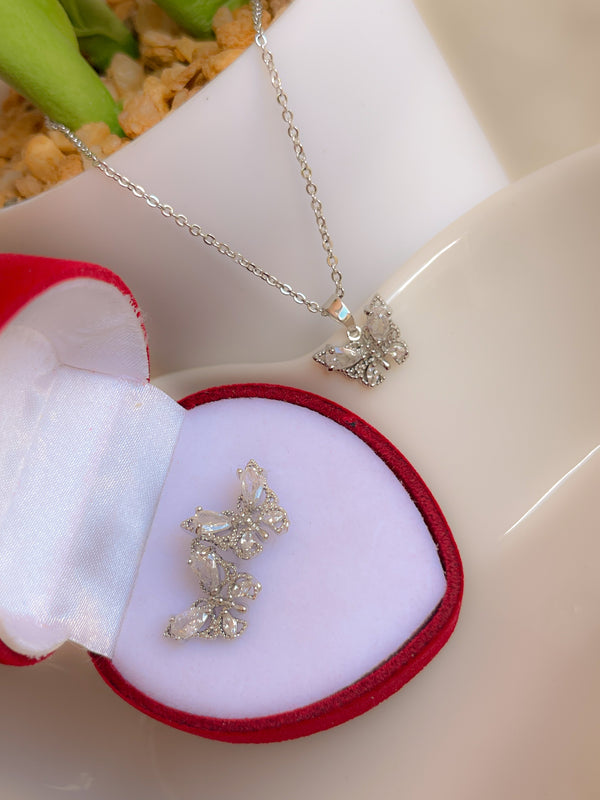 Set mariposa diamante