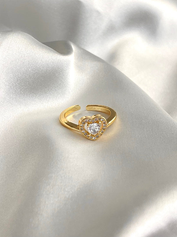 Anillo Corazón Brillante