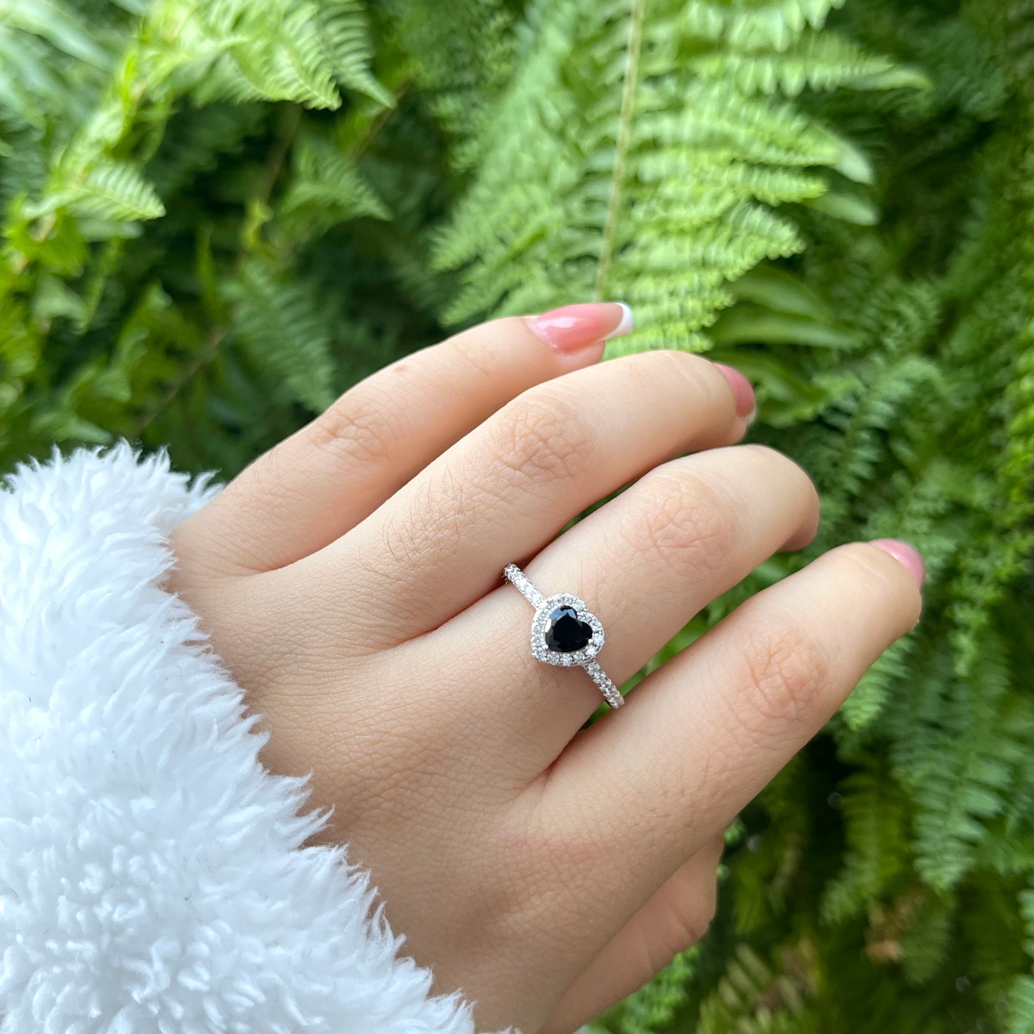 Anillo Corazón Negro