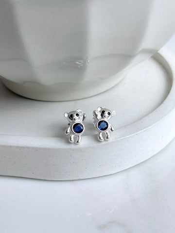 Aretes Osos Azul