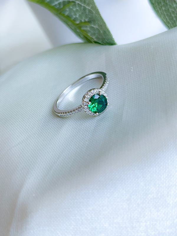 Anillo Circón Verde