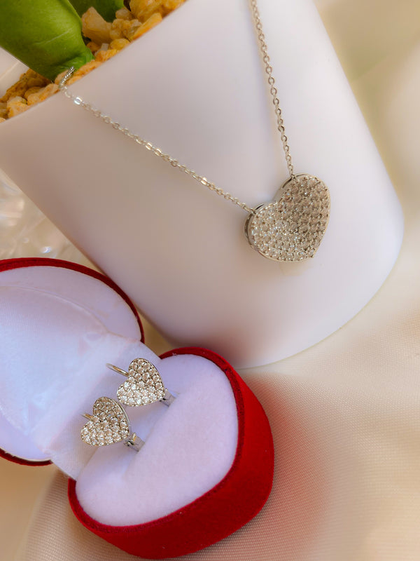 Set corazón brillante