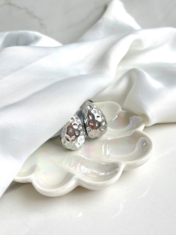 Aretes gota con Textura