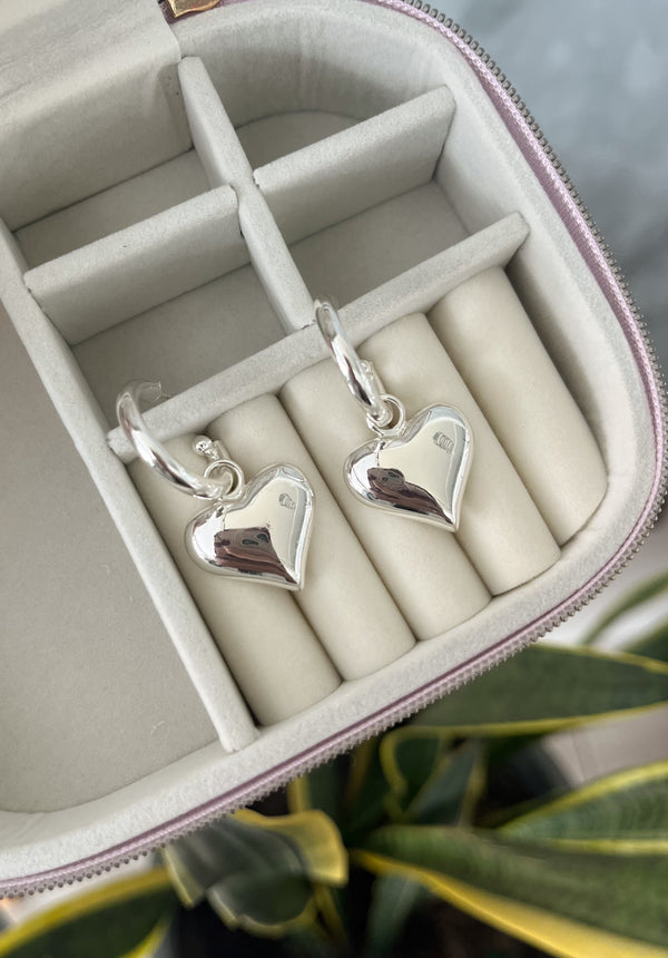 Aretes Corazón Colgante