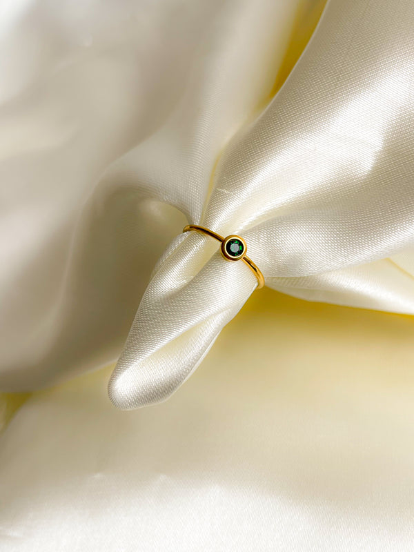 Anillo Piedrita Verde