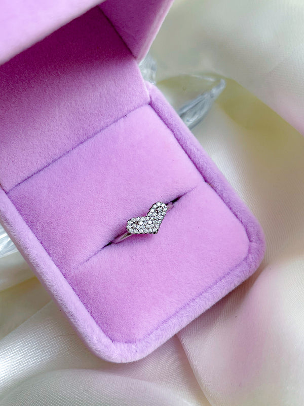 Anillo Corazón Relleno