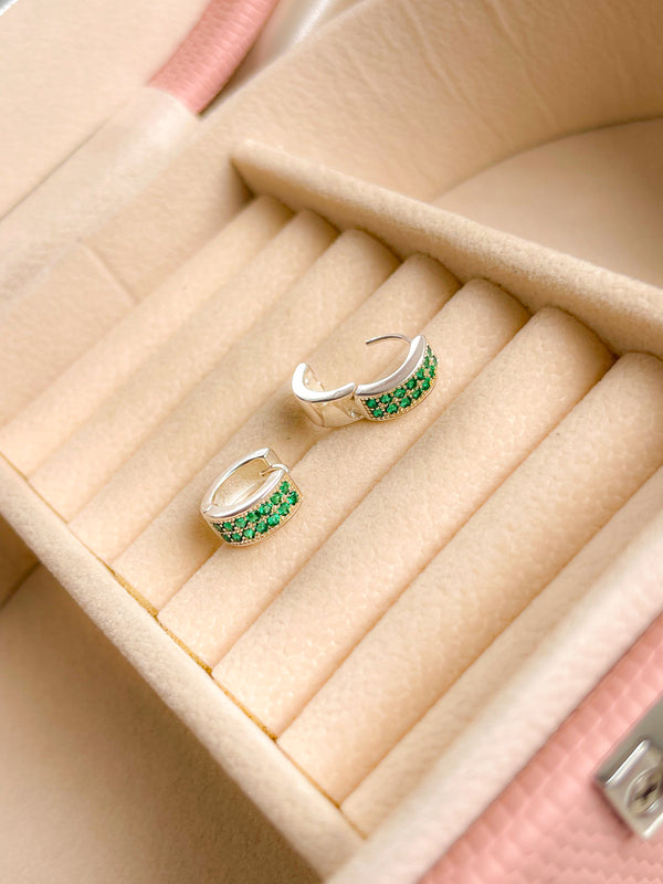 Candongas color Esmeralda