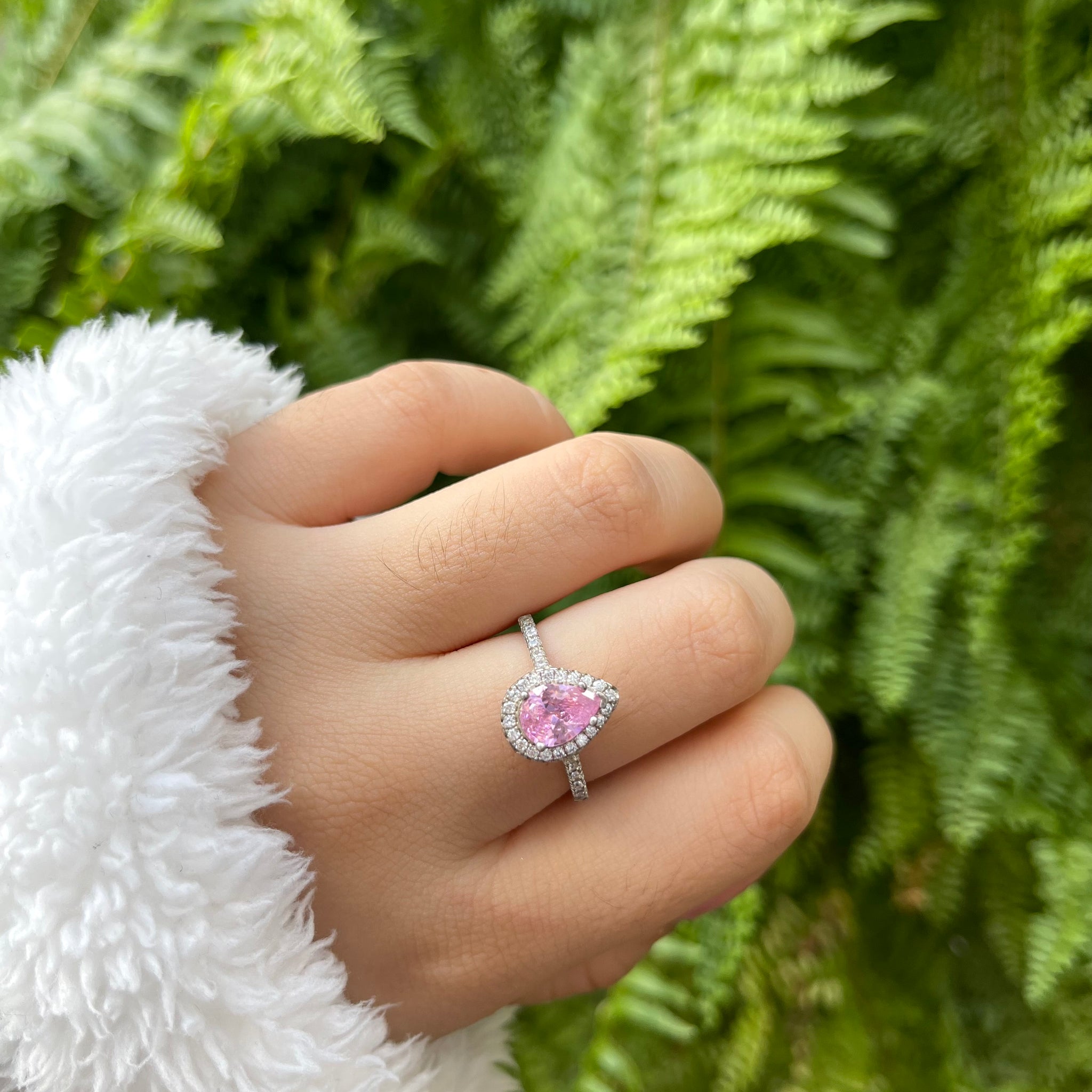 Anillo Gota Rosa