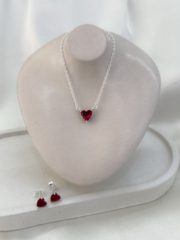 Set Pandora Corazón Rojo