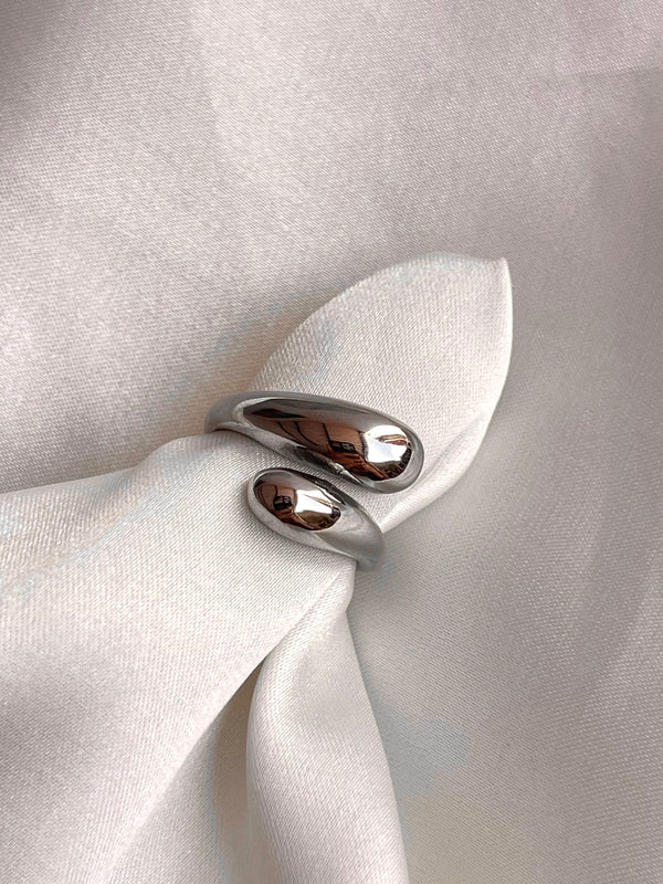 Anillos Gotas Enlazadas