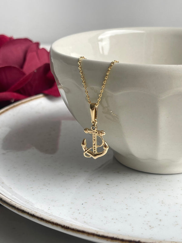 Cadena Eslabón + Dije Ancla