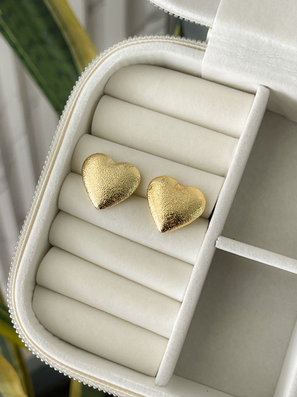 Aretes Corazón Textura