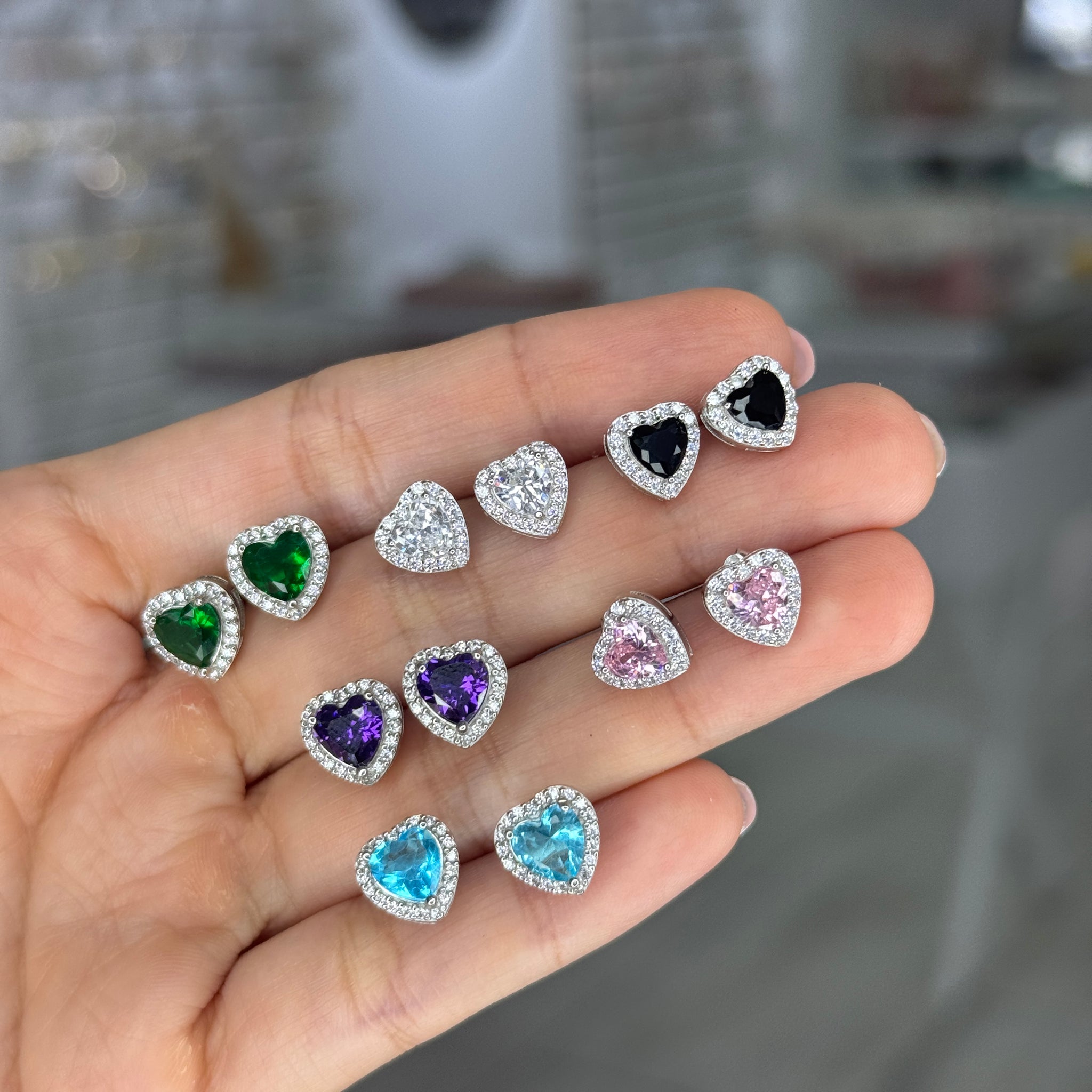 Aretes Corazones