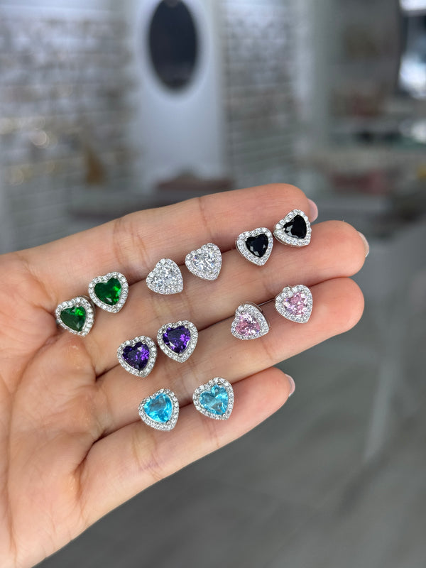 Aretes Corazones