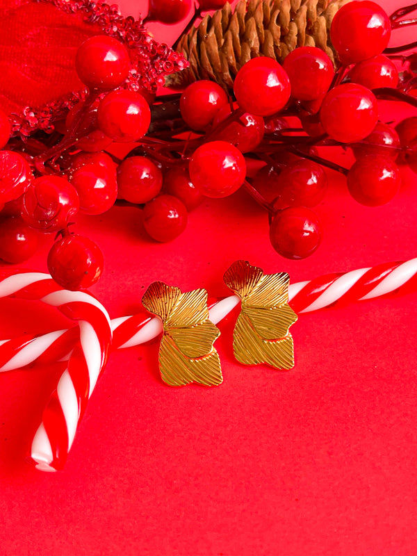 Aretes hoja tropical