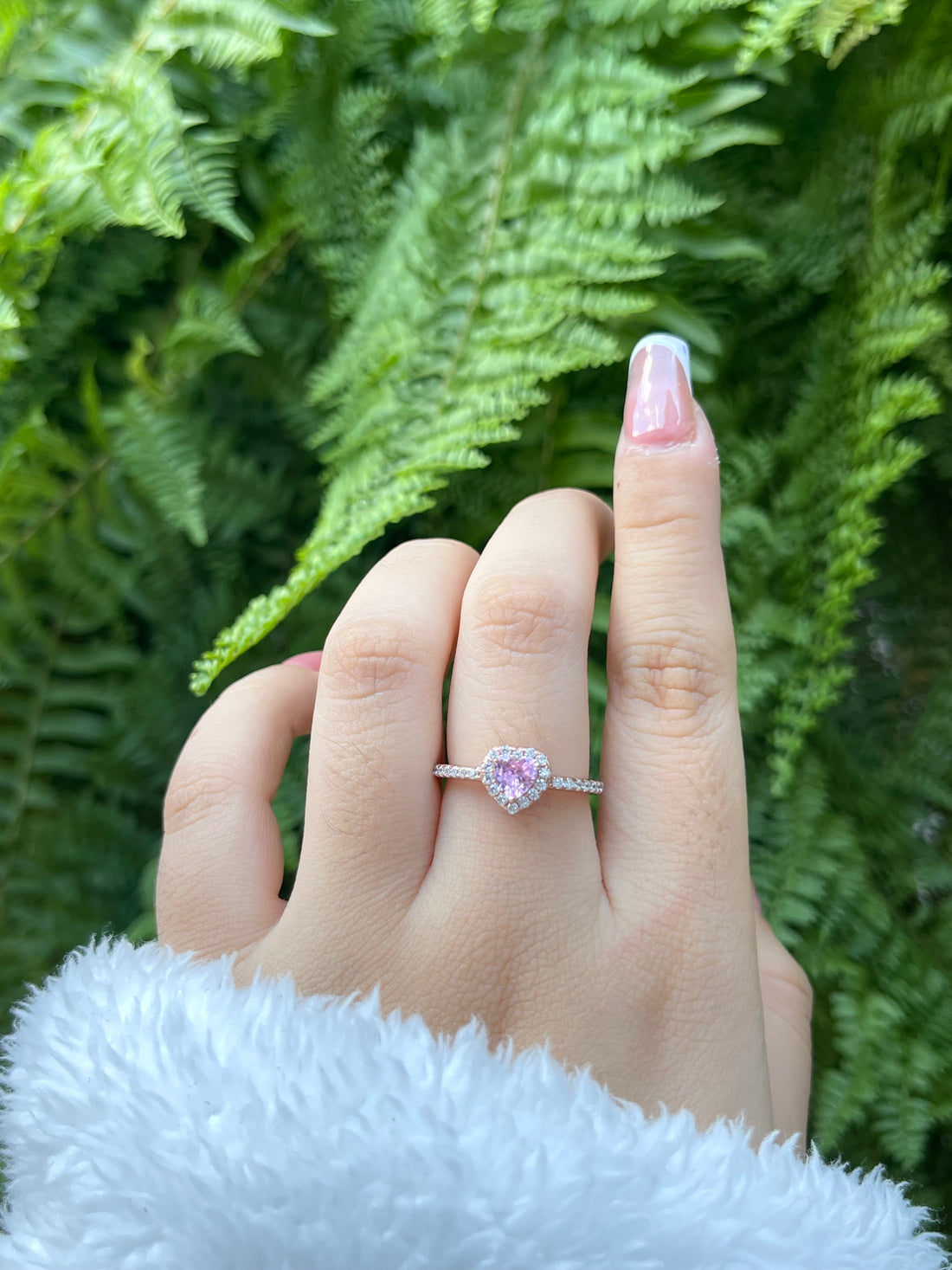Anillo Corazón Rosa