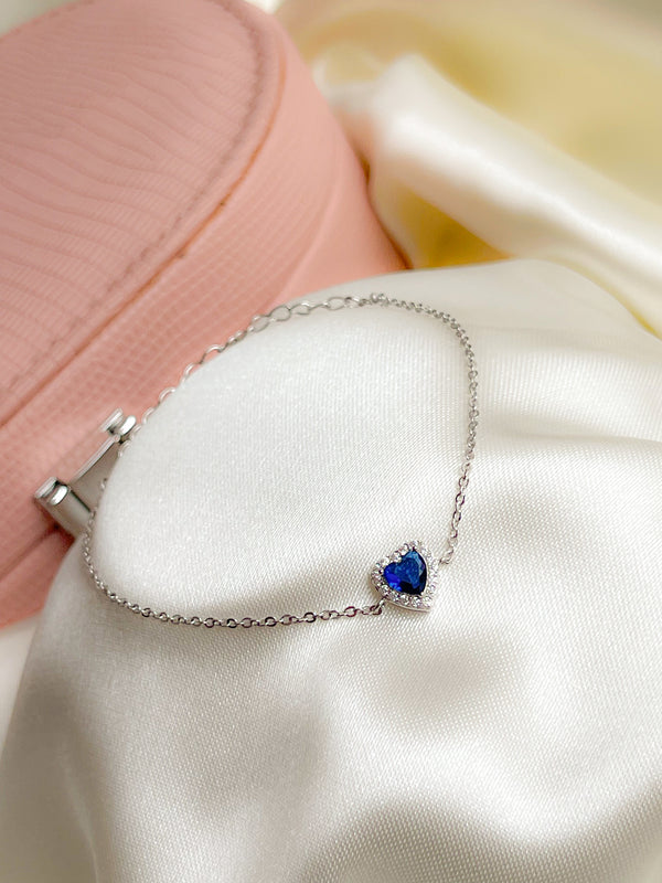 Pulsera corazón azul