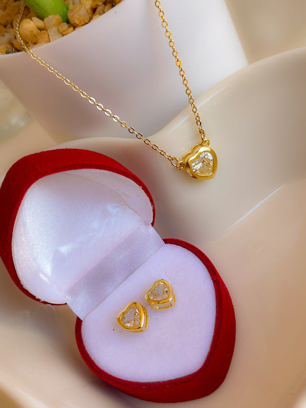 Set corazón brillante