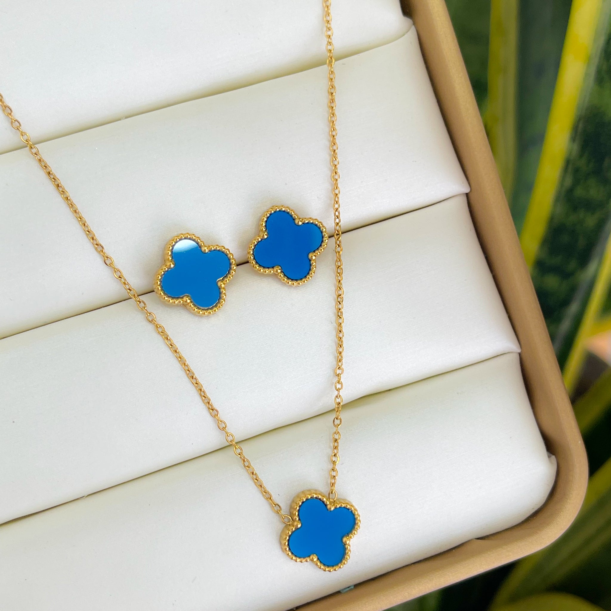 Set Trébol Azul