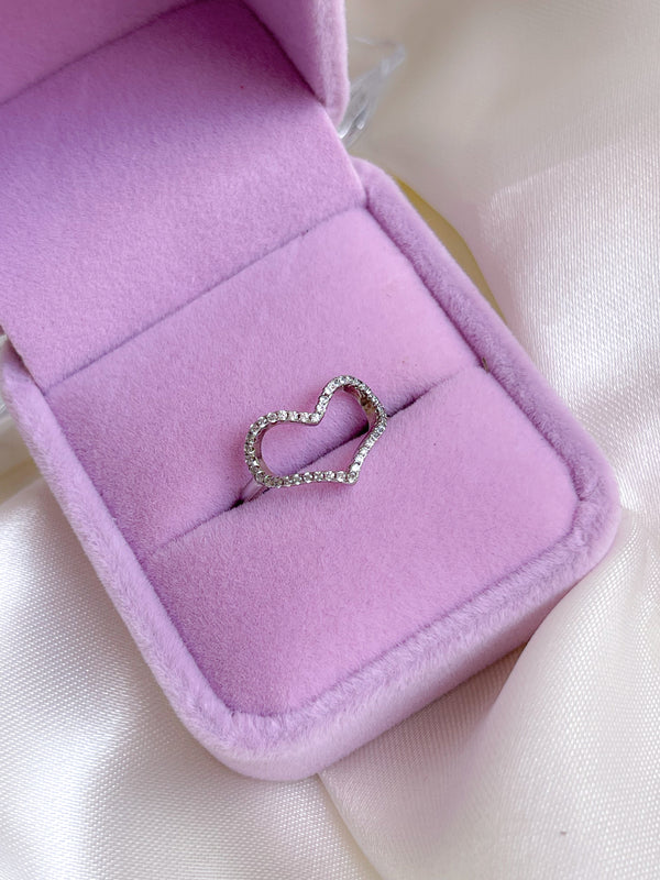 Anillo Corazón de Piedritas