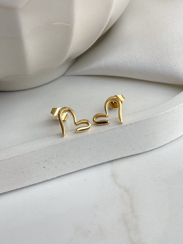 Aretes Corazón Partido