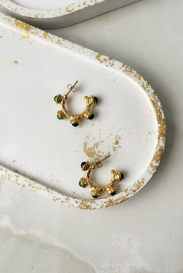 Topitos con circones verdes