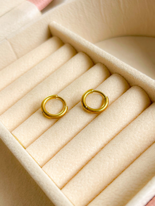 Candongas lisas TITANIO